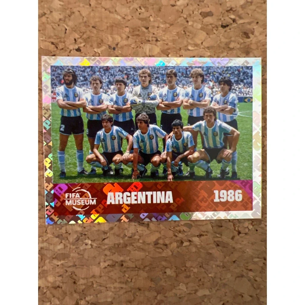 Panini FIFA Museum Argentina 1986 World Cup Team Holographic Card FWC14